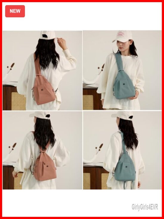 3-in-1 Convertible Backpack Chest Sling Crossbody Women Travel Lightweight main image 4
